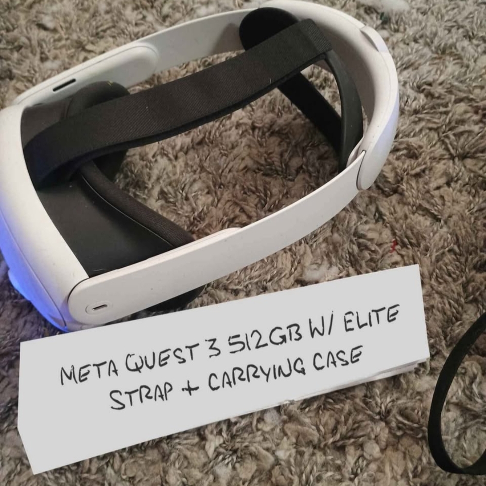 Quest 3 VR Headset - White with Elite Strap